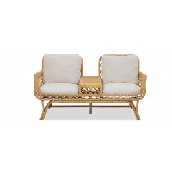 Serena 2 Seater Sofa Natural Rattan