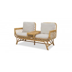 Serena 2 Seater Sofa Natural Rattan