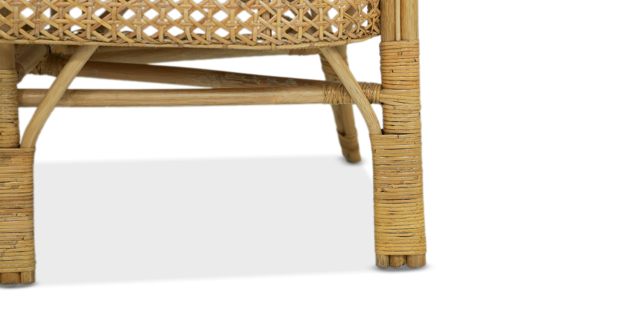 Webli Sofa Set 2+1+1 With Coffee Table Natural Rattan