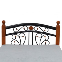 Lilium Bed 90x190 cm Rubberwood/Metal