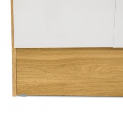 Portugal Wardrobe 8 Doors with 1 Drawer Freijo/Off White