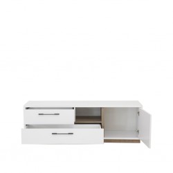 Elnora TV Cabinet White & Relic Oak