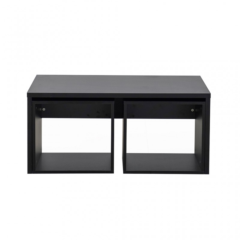 Toscana Coffee Table Black + 2 Side Table