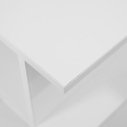 Americana Side Table White Acrylic