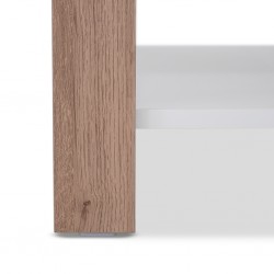 Neo Side Table Oak & White