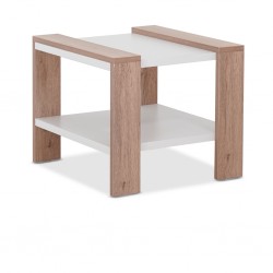 Neo Side Table Oak & White