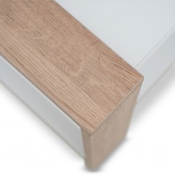 Neo Side Table Oak & White