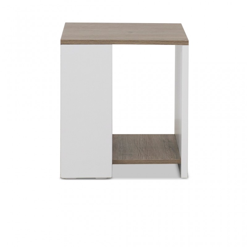 Elnora Side Table Relic Oak & White