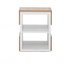 Valencia Side Table Aurous & White