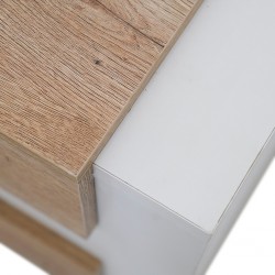 Valencia Side Table Aurous & White