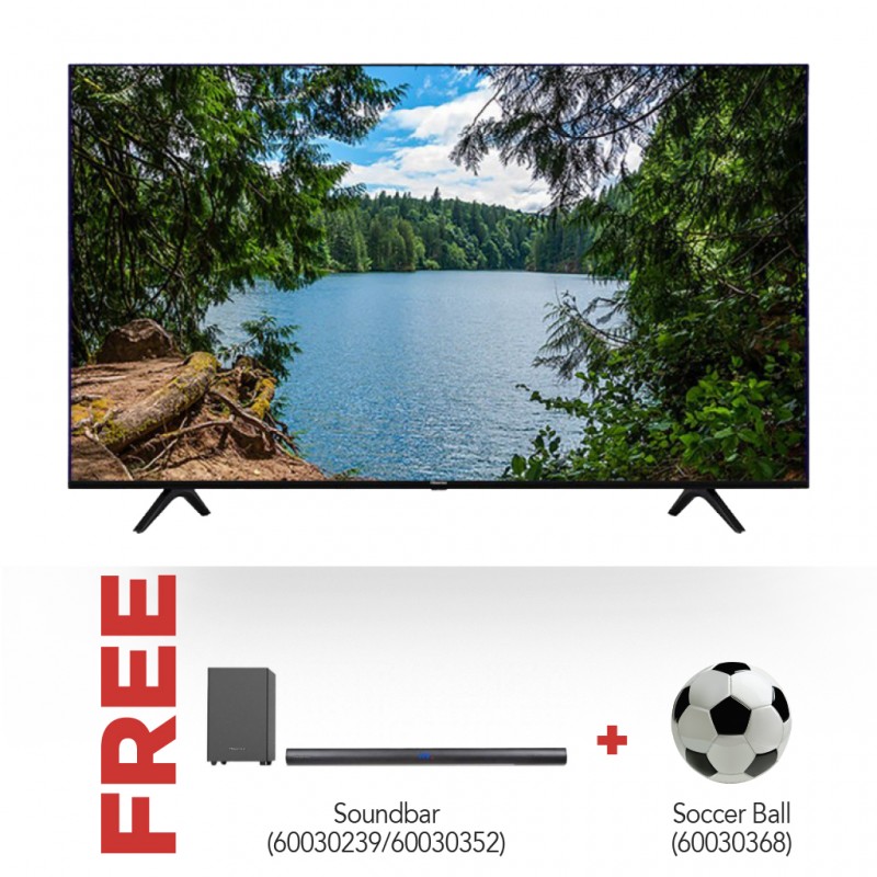 Hisense 65A6H/65A53FXVT 65'' 4K Smart TV & Free Hisense HS212 Sound Bar OR Hisense HS 2100 Sound bar