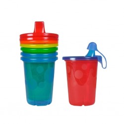First Years Take & Toss 10Oz Sippy Cups 4Pk Neon Rainbow -Y6874WM1