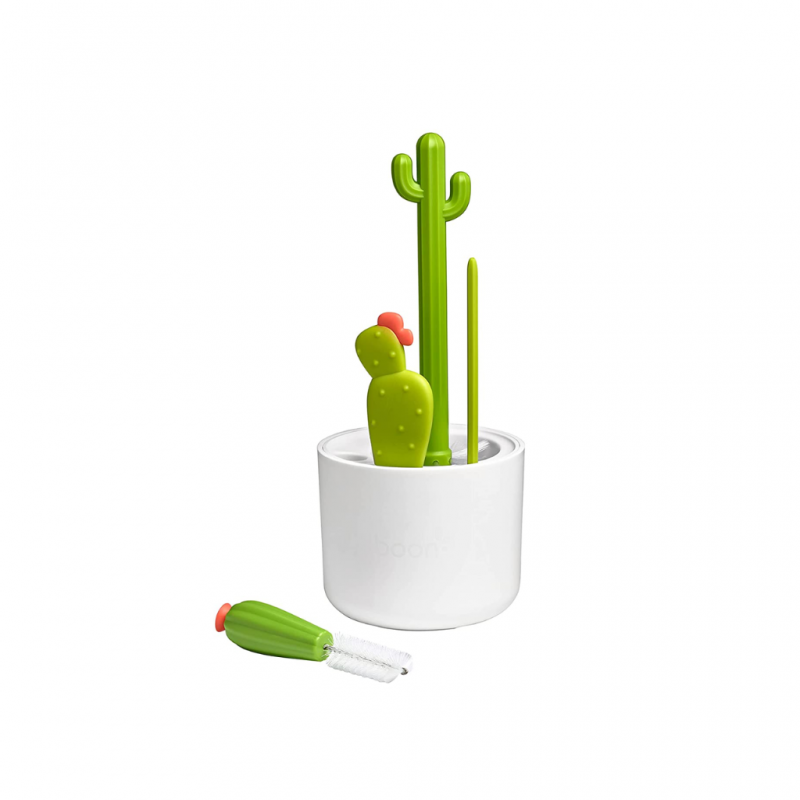 Boon Cacti Brush Set - Wht/Grn B11326A