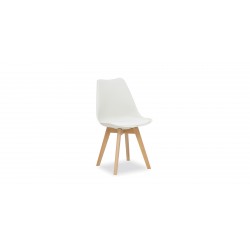 Adrian Table & 4 Chairs White