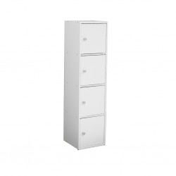 Nexus Storage 4 Doors & 4 Tiers White