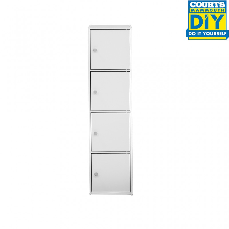 Nexus Storage 4 Doors & 4 Tiers White