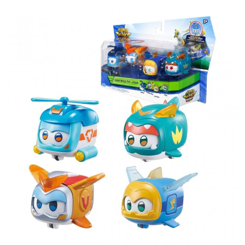 Auldey Super Wings Pet- 4Pack (Tino/Jerome/Tino/Shine) EU770492