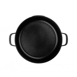 Westinghouse 32cm Black Cast Aluminum Low Casserole With Lid Performance Series WCCC0095L32BK