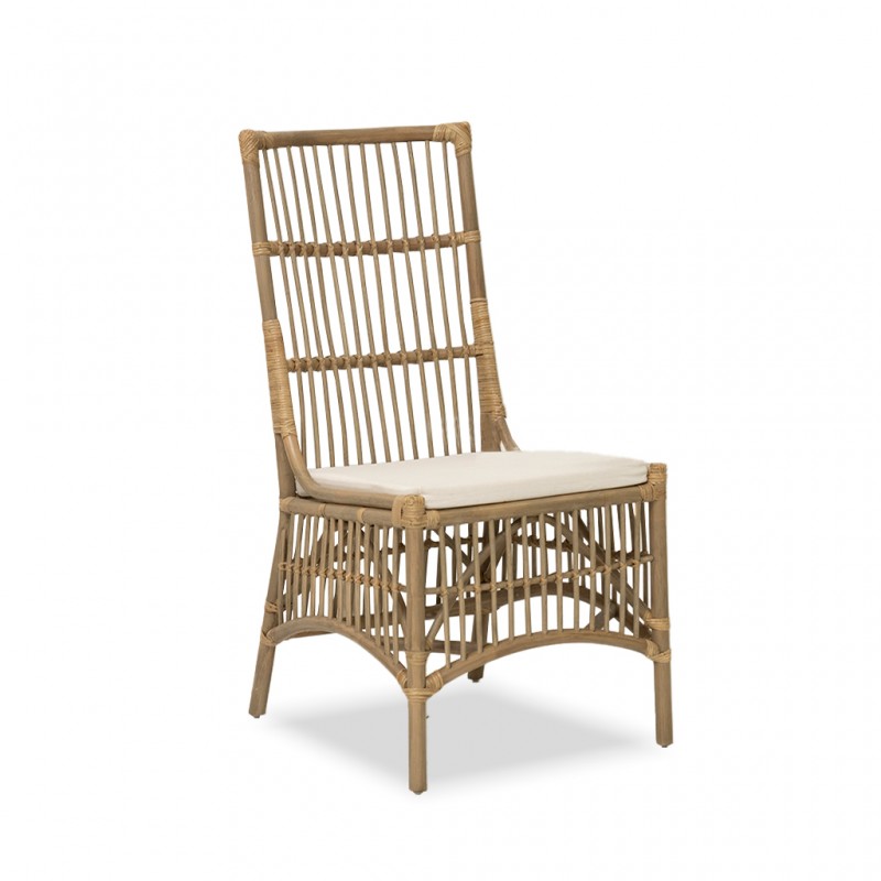 Bold Rattan Chair Natural Grey