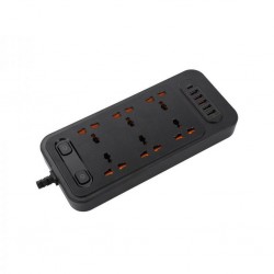 Winning Star ST-4046 10A 6 Plug & 5 USB Charge Position Power Socket "O"