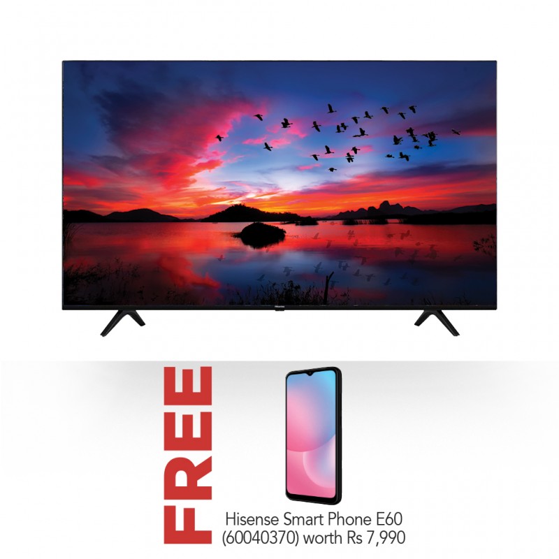 Hisense 50A6H-50A53FXVT 50'' 4K Smart TV & Free Hisense Smart Phone E60