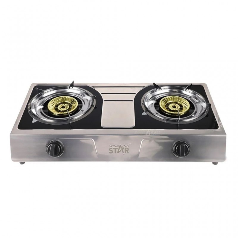 Winning Star ST-9654 S/S Deluxe Double Gas Stove