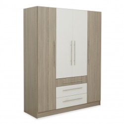 Latonia Wardrobe 4 Doors Swan & White