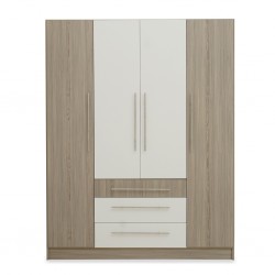 Latonia Wardrobe 4 Doors Swan & White