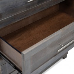 Napoleon Chest of Drawers Grey Rubberwood