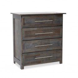 Napoleon Chest of Drawers Grey Rubberwood