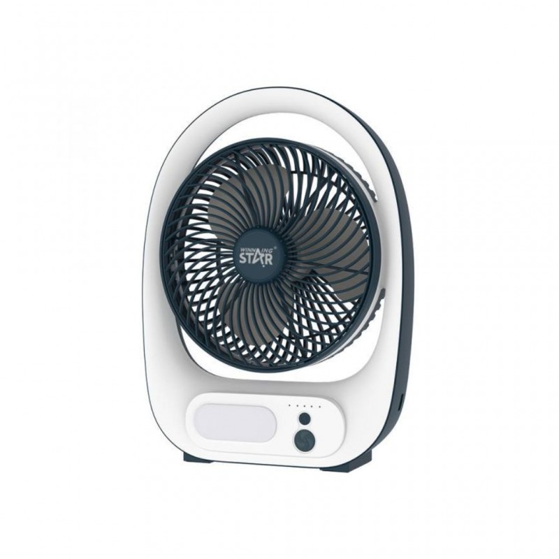 Winning Star ST-4054 LED Light Table Fan With USB Charging "O"