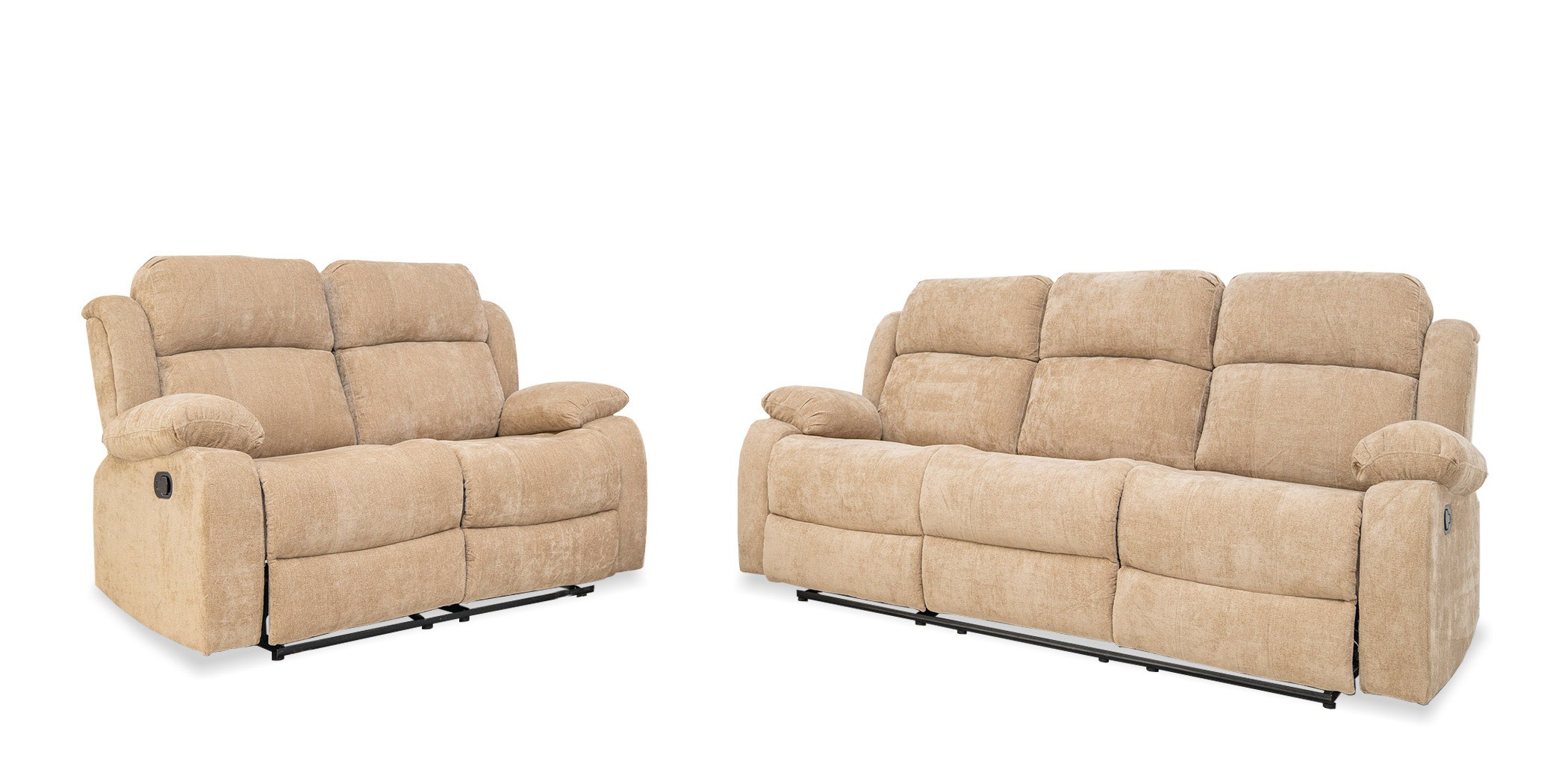 Sabella Recliner Sofa 3+2 Camel Col Fabric