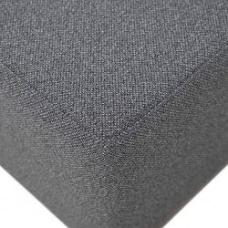 Picasso Ottoman in Plain D.Grey Col Fabric