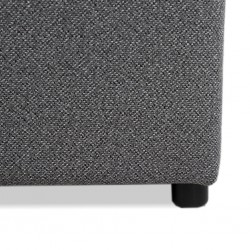 Picasso Ottoman in Plain D.Grey Col Fabric