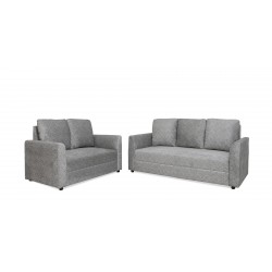 Rome Sofa 3+2 in Grey Col Fab