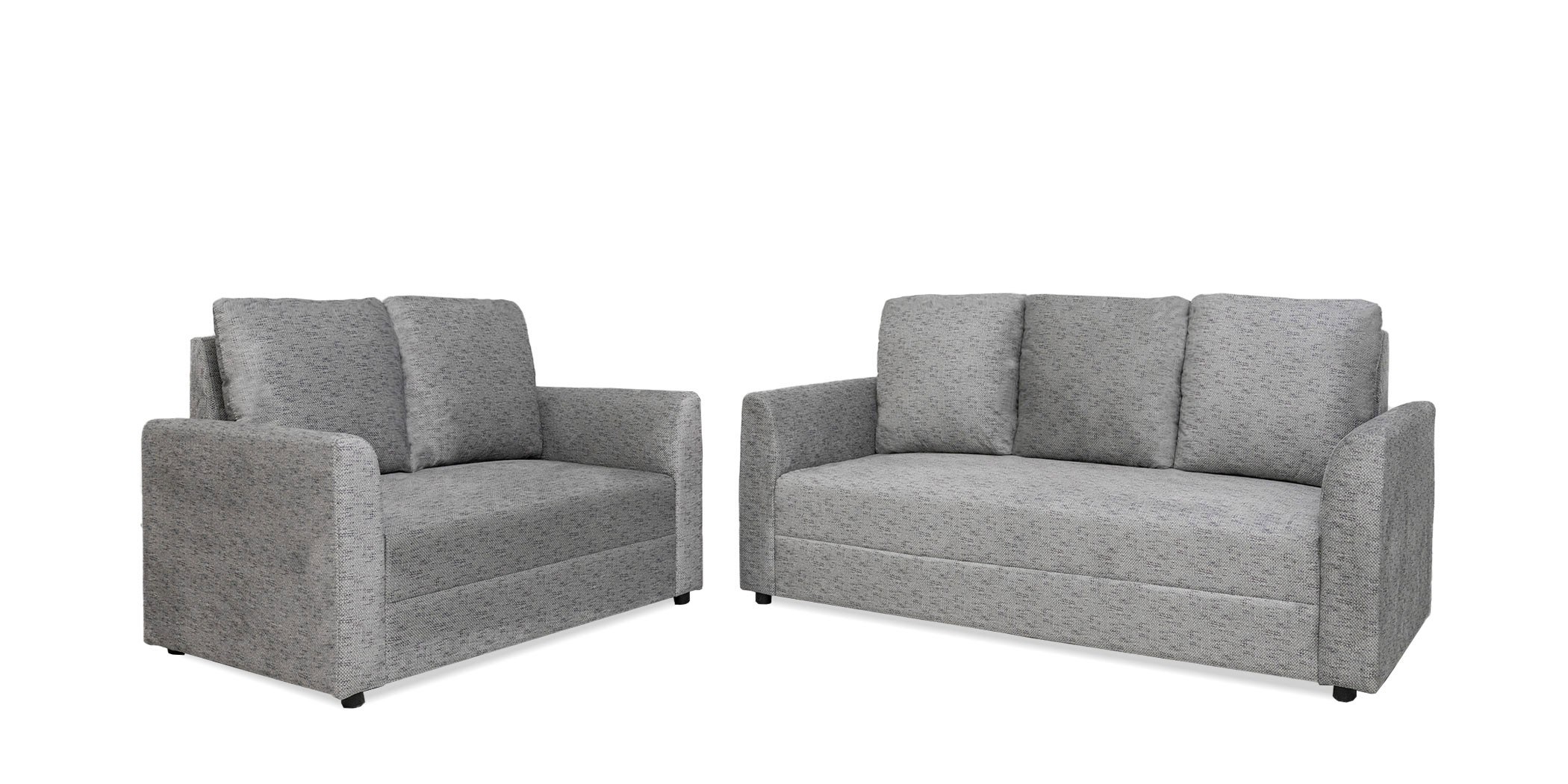 Rome Sofa 3+2 in Grey Col Fab