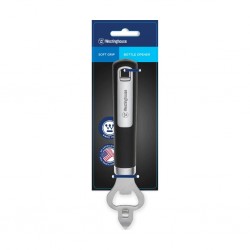 Westinghouse WCKG0081010 S/S Bottle Opener With Black Soft Grip Handle