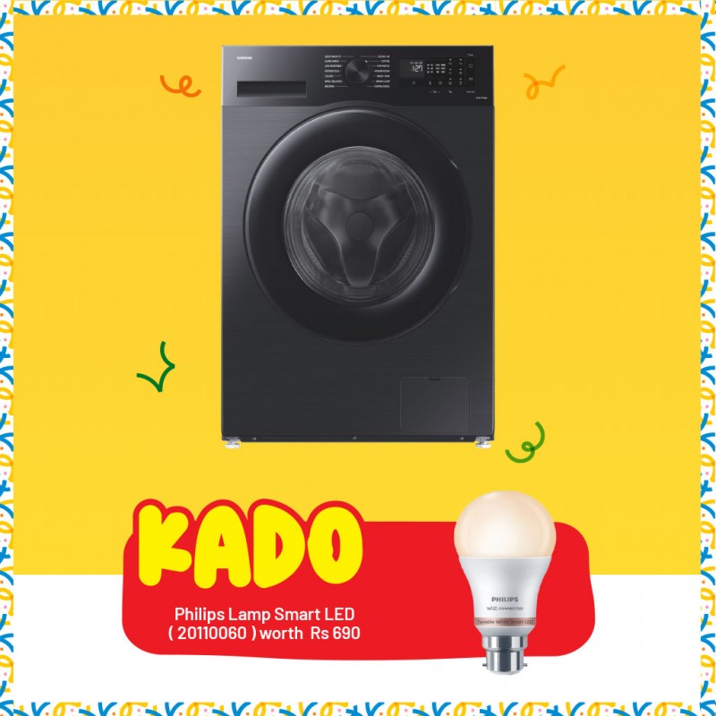 Samsung WW11CGC04DAB Washing Machine & Free Philips Lamp Smart LED Bulb 8W (Eq.60W) A60 B22