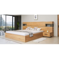 Salvadora Bed 180x200 cm With Night Tables In Plywood