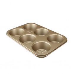 Westinghouse WCBA0050CPN 6cup Carbon Steel Muffin Pan Champagne 32x21.7x4.2cm