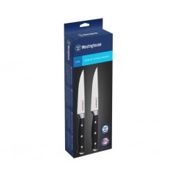 Westinghouse WCKF007602ABK 2pcs 5" Steak Knife Set With ABS Handle & Triple Rivets, 2.0mm Blade