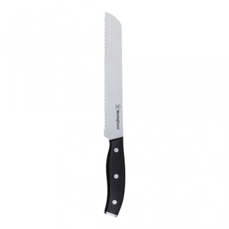 Westinghouse WCKTSC15211 20cm/ 8" Bread Knife With ABS handle & Triple Rivets, 2.5mm Blade