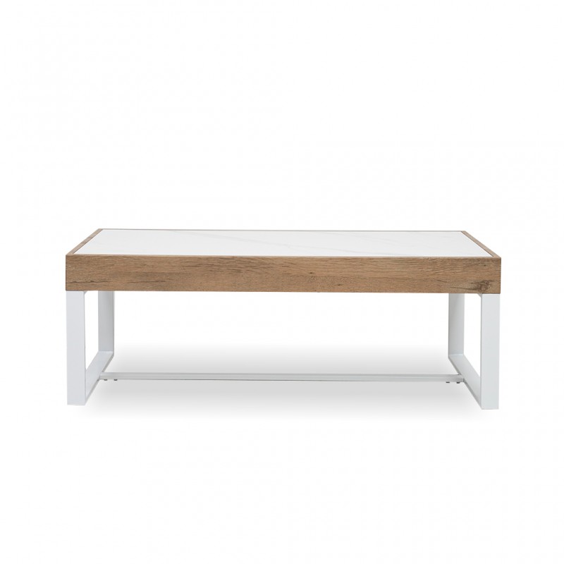 Ainsley Coffee Table Veneer & White