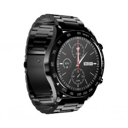 Hifuture Go Pro Smartwatch Black Swiss-style Stainless Steel