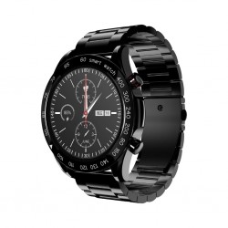 Hifuture Go Pro Smartwatch Black Swiss-style Stainless Steel