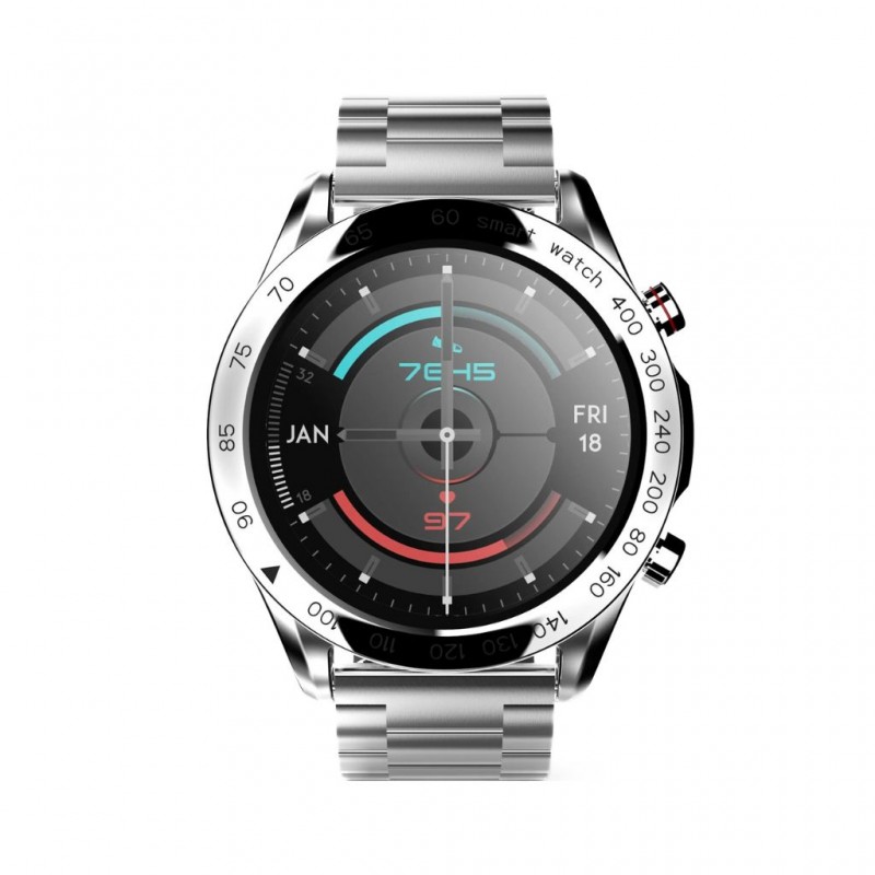 Hifuture Go Pro Smartwatch Silver Swiss-style Stainless Steel