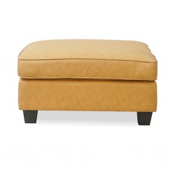 Bella Sofa Corner in Mustard Col Leather Gel