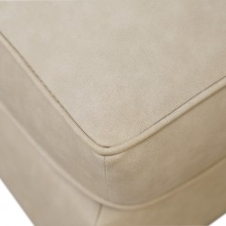 Bella Sofa Corner In Stone Col Leather Gel