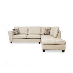 Bella Sofa Corner In Stone Col Leather Gel