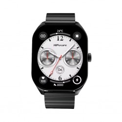 Hifuture Apex Smartwatch Black Business Stainless Steel